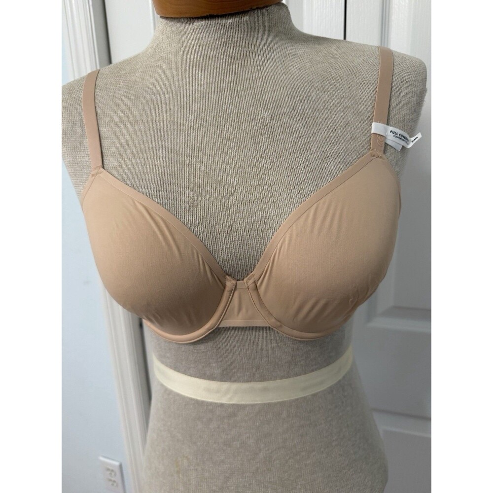 NWT AERIE Size 34D full coverage SMOOTHEZ bra women’s NEW Underwire Beige